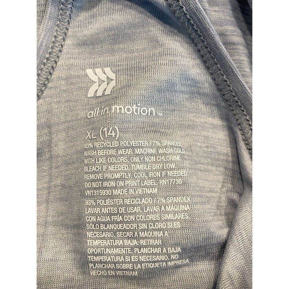 All In Motion Gray Studio Tank XL 14 Moisture Wicking Quick Dry Material NWT - Picture 5 of 5
